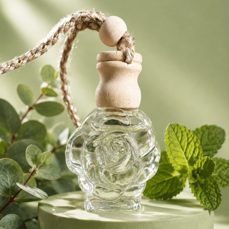 Odorizante dulap - Odorizant auto natural menta si eucalipt 12ml recipient mic elegant, uleiuri IFRA, Solara Candles Cluj-Napoca