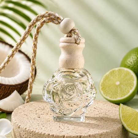 Odorizante dulap - Odorizant auto natural cocos si lime 8ml recipient mic elegant, uleiuri IFRA, Solara Candles Cluj-Napoca