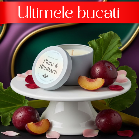 SALE % - Lumanare parfumata din ceara de soia intr-un recipient metalic alb mat