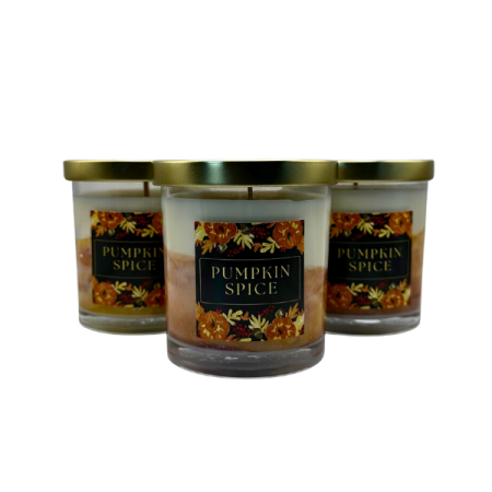 Lumanare parfumata din ceara de soia intr-un recipient de sticla [8]