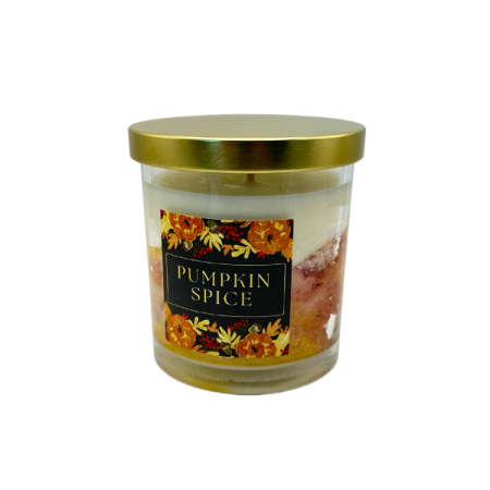 Lumanare parfumata din ceara de soia intr-un recipient de sticla [1]