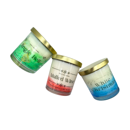 Trei lumanari parfumate de craciun intr-un pachet elegant [4]