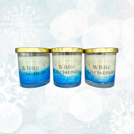 Lumanare parfumata din ceara de soia intr-un recipient de sticla transparenta [4]