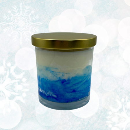 Lumanare parfumata din ceara de soia intr-un recipient de sticla transparenta [2]