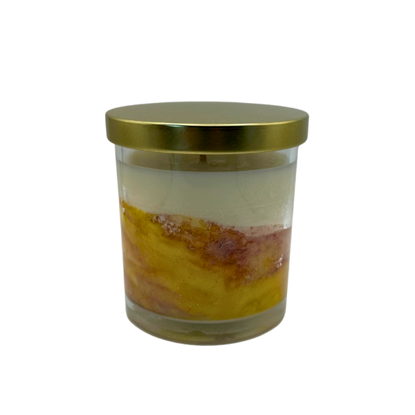 Lumanare parfumata Pumpkin Spice 200g sticla transparenta, scortisoara dovleac, ceara soia, Solara Candles [4]