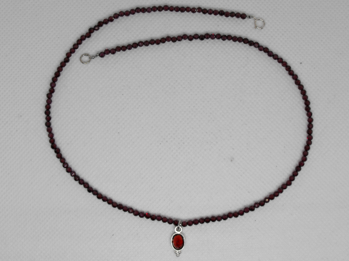colier granat cu pandant granat [3]