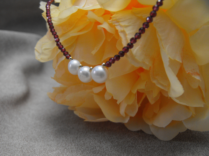 colier granat si perle [6]