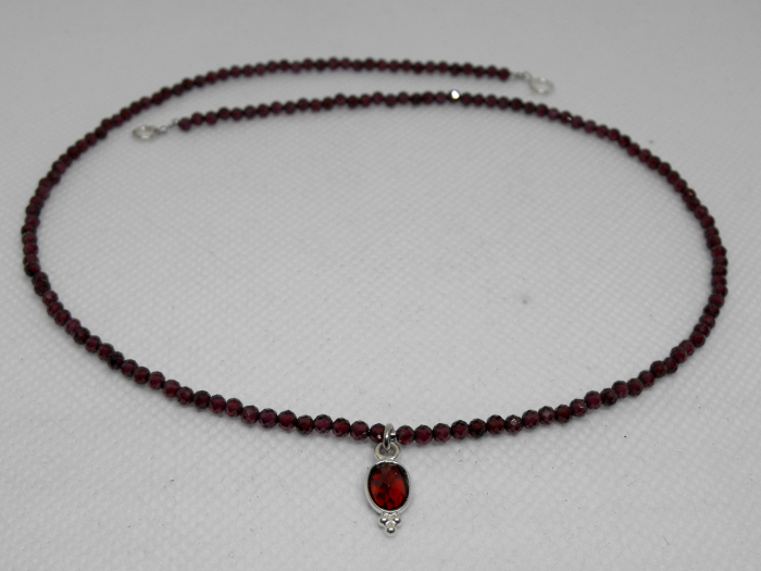 colier granat cu pandant granat [2]