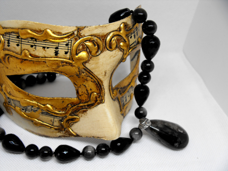 Pietre semipretioase - colier obsidian onix agat