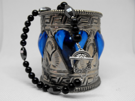 colier unicat piatra soarelui si hematit [1]