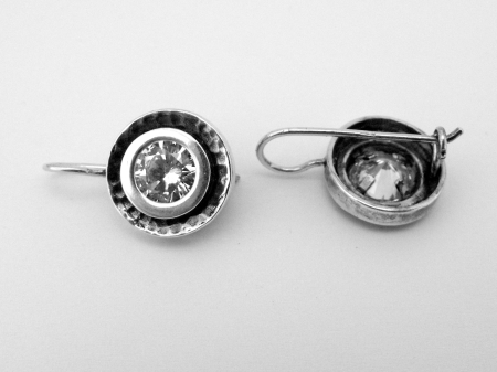 Argint - CERCEI CU CZ ALB