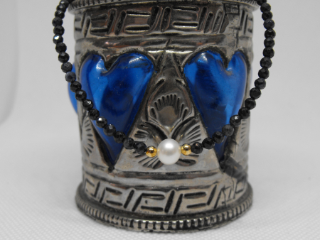 Pietre semipretioase - colier spinel si perla