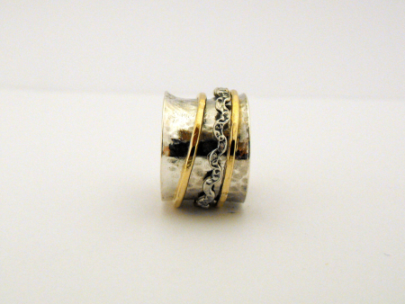 Argint si 14K Gold Filled - Inel-moving