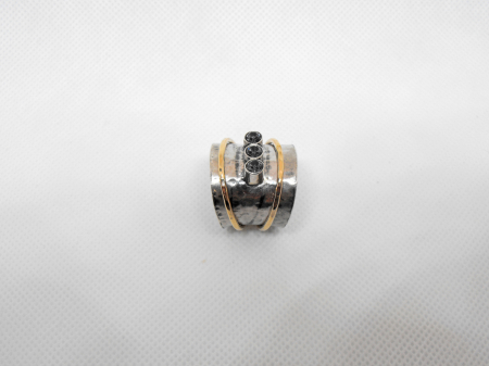 Argint si 14K Gold Filled - Inel moving