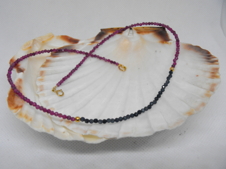 Pietre semipretioase - colier safir rubin