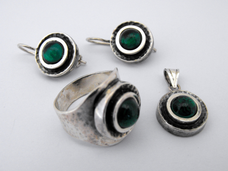 Argint - SET CU PIATRA CABOSON