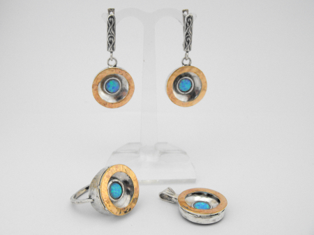 Argint si 14K Gold Filled - SET VULCANUL