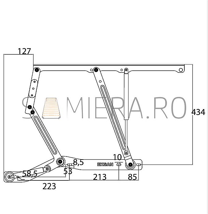 Sistem de rabatare somiera LUX [5]