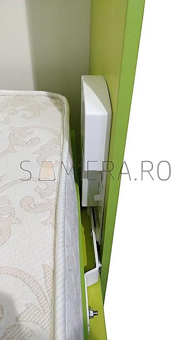 Sistem de rabatare somiera pat/dulap cu picior [3]