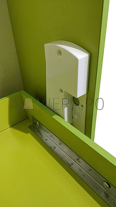Sistem de rabatare somiera pat/dulap cu picior [4]