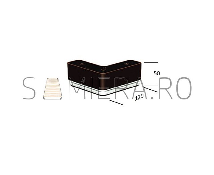 Set 4 Picioruse KA183-03, 12*12*5cm, plastic, venghe [2]