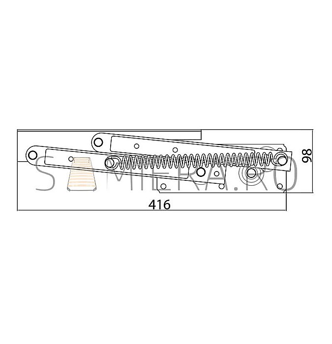 Mecanism extensie masa laptop cu arc [4]