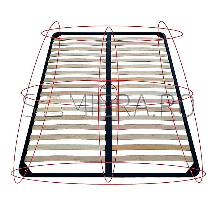 Somiera Metalica Premium pentru 2 persoane 200cm [8]