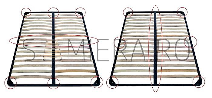 Somiera Metalica Premium pentru 2 persoane 200cm [9]