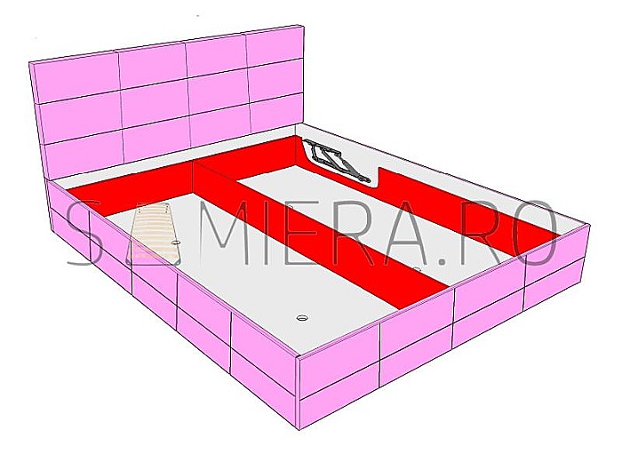 Somiera Metalica Royal pentru doua persoane 200 cm [9]