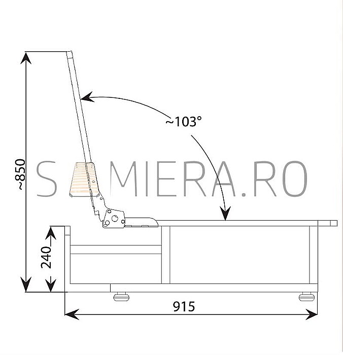 Mecanism canapea click-clack [4]