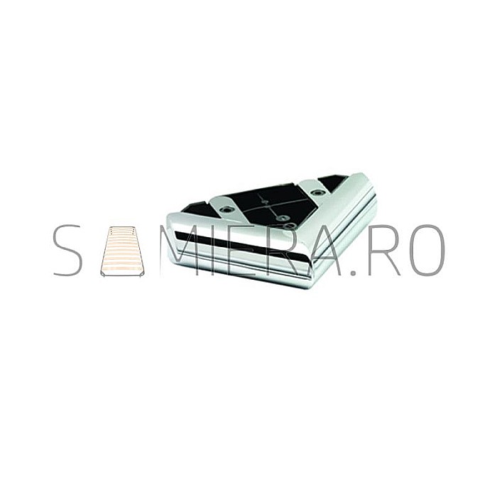 Set 4 Picioruse KA100-01, 14*14*4cm, plastic, crom [3]