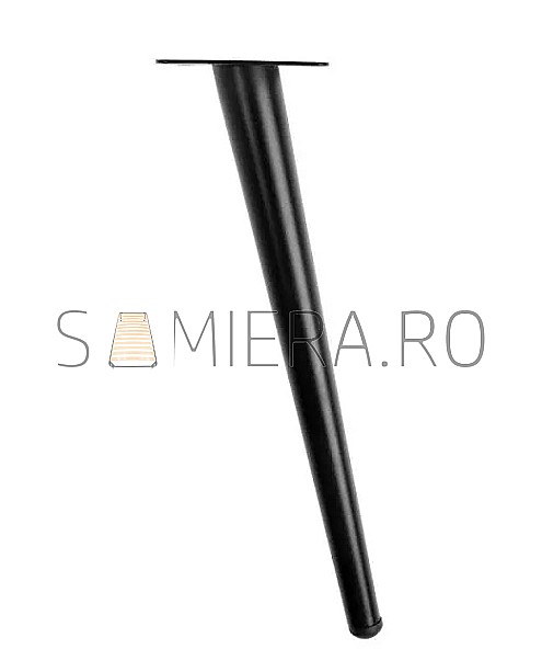 Piciorus metalic B051, Negru Mat [3]
