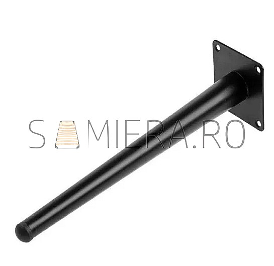 Piciorus metalic B051, Negru Mat [4]