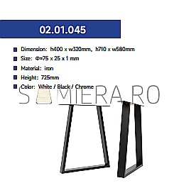 Set Picior Masa   VC 045-710x580 mm [2]