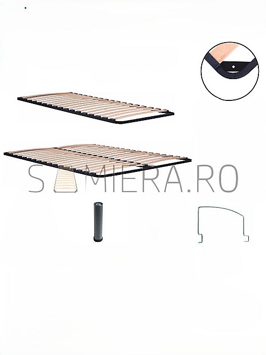 Somiera Metalica Standard pentru o persoana 190 cm [5]