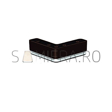 Picioare - Set 4 Picioruse KA182-03, 15*15*5cm, plastic, venghe