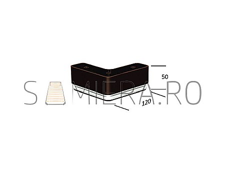 Set 4 Picioruse KA183-03, 12*12*5cm, plastic, venghe [1]