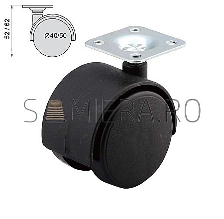 Accesorii mobilier - Rotila din plastic, set 4 buc.