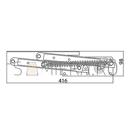 Mecanism extensie masa laptop cu arc [3]