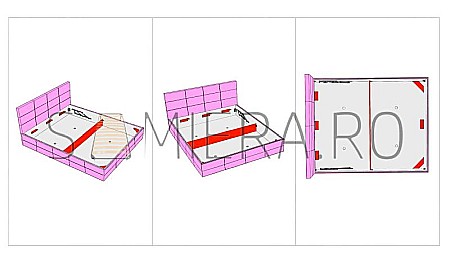 Somiera Metalica Standard pentru 2 persoane 200 cm [9]
