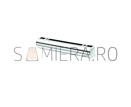 Picioare - Set 4 Picioruse VA222-01, 22*4cm, plastic, crom