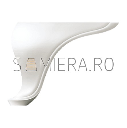 Picioare - Set 4 Picioruse VA491-05, 18*18*14cm, plastic, alb