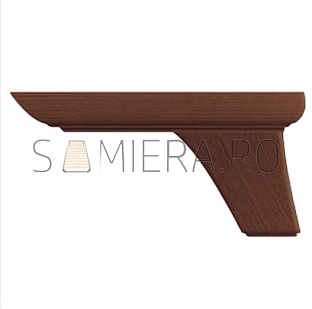 Picioare - Set 4 Picioruse VA452-02, 22*17*12 cm, plastic, nuc