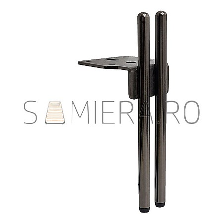 Accesorii mobilier - Piciorus metalic D023-B-15B, H=15cm, Negru Mat