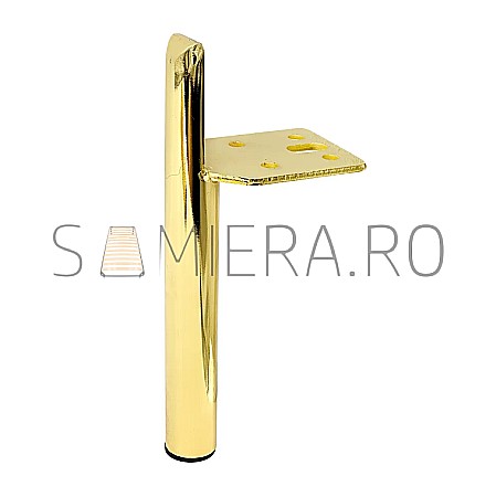 Accesorii mobilier - Picioruse metalic VC145G,  H=150mm, Auriu