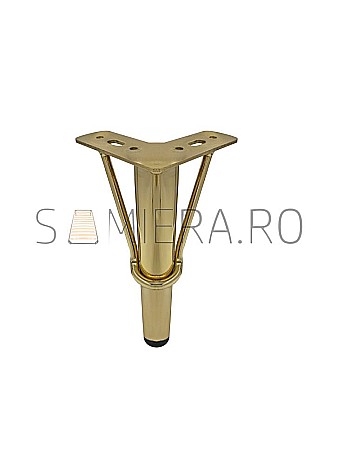 Accesorii mobilier - Picioruse metalic C013,  H=150mm, Auriu