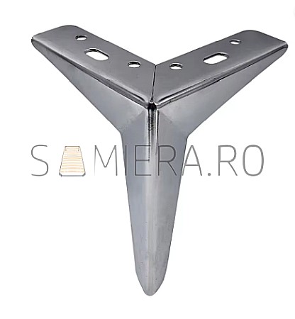 Accesorii mobilier - Piciorus metalic B011, Argintiu