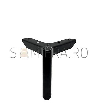 Accesorii mobilier - Piciorus metalic B038, Negru Mat