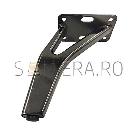 Picioare - Piciorus metalic B078-15B, H=15cm, Negru Mat