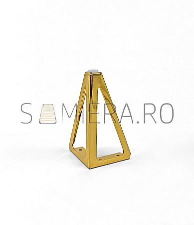 Piciorus metalic B035-15G, H=15cm, Auriu [0]